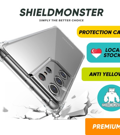 Shieldmonster三星手机壳外壳透明TPU适用于S23 Ultra/S23+/S23/S22/S21+/S21U/Note 20 Ultra/S20+
