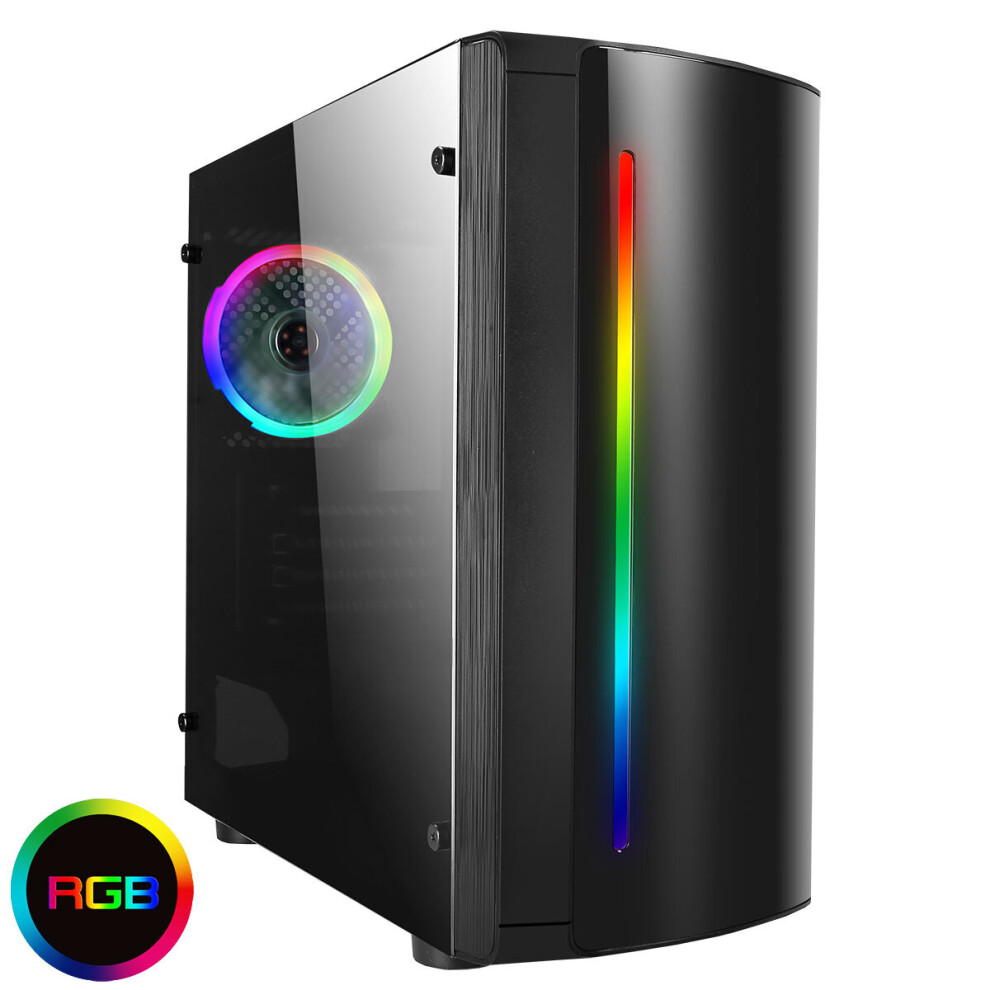 Refurbished FAST Gaming Computer PC Intel Core i3 8GB 240GB SSD W 10 2GB GT730 LED 