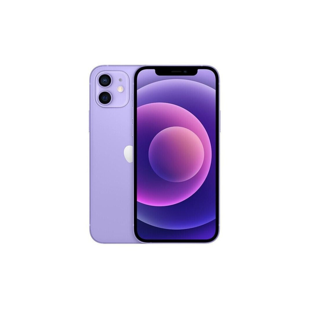 Refurbished Apple Iphone 12 4 GB + 64 GB Single SIM Purple Smartphone 